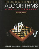 Foundations of Algorithms Using C++ Pseudocode